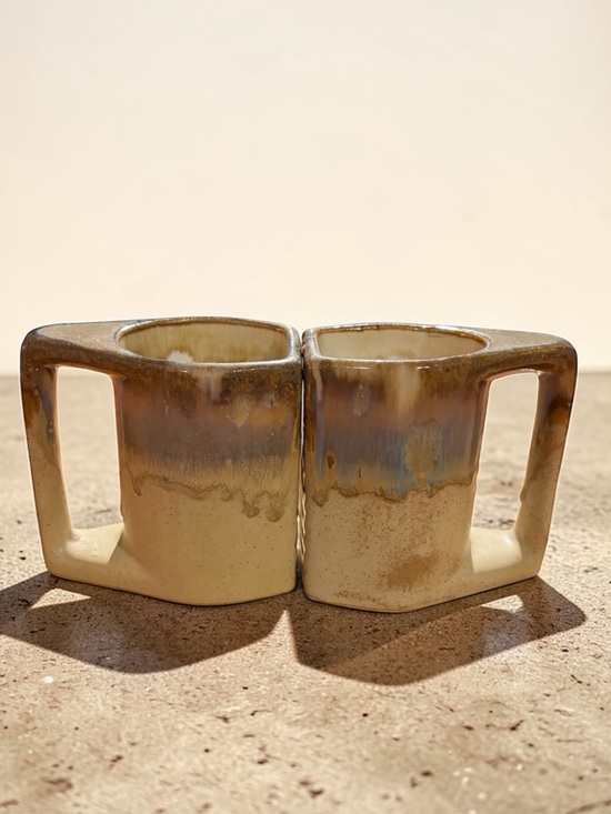 Rodolfo Padilla Other - Vintage Rodolfo Padilla Signed Stoneware Drip Glaze Coffee Mugs